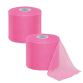 2 Rolls 60 Yards Pre-wrap Athletic Tape Foam Underwrap Tape Sports Foam Underwrap Bandage Athletic Foam Tape for Wrists Elbows Knees Ankles Hair (Pink) - color: Pink