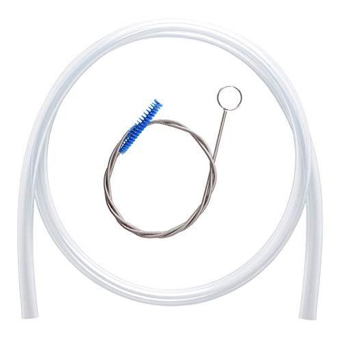 J.CARP High Flow Replacement Tube, with Tube Cleaner Brush, for Hydration Reservoirs - color: Transparent Tube with Long Brush