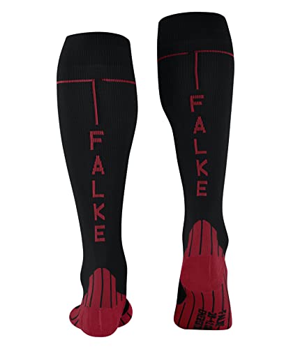 FALKE Men's Impulse Running Socks, Knee High, Stabilizing, 1 Pair - color: Black (Black 3008), size: 6.5-9