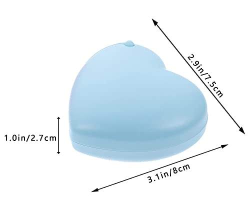 Candy Color Tape Dispenser, Cute Roll Heart-Shaped Tape Organizer Desk for Home Office or School Supply (2Pcs Heart)