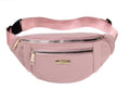 Crossbody Fanny Packs Waist Pack for Women, Waterproof Waist Bag with Adjustable Strap for Travel Sports Running - color: cute pink