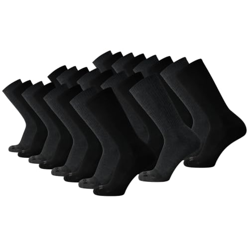 AND1 Mens Athletic Crew Socks 24 Pack Cushioned Comfort Socks - color: Heather Gray/Black