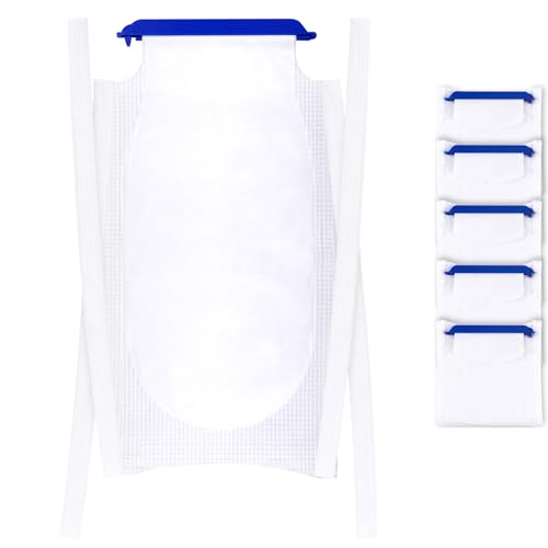 5 Pack Refillable Ice Bags with Clamp Closure 6-1/2 x 14 Reusable Medical ice Packs for Injuries Easy Filling Hospital Icepack with Soft Outer Covering with Leak Proof Closure, Super Soft Inner Layer - size: 5 Pack