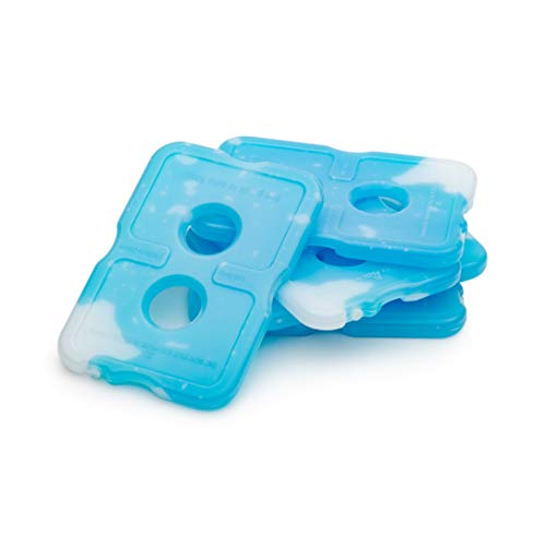 Ice Pack (Set of 5) Large Leak-Proof, Slim, Reusable, Freezer-Safe, Long-Lasting for Cooler Bags, Lunch Bags and Lunch Box. Keep Food and Drinks Cold for Hours.