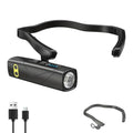 LED Rechargeable Ear-Mounted Headlamp with Motion Sensor, 5 Modes White & Red Light, Lightweight Ear-Hook Headlamp for Running, Camping, Hiking, Work, Repair – Hands-Free & Waterproof