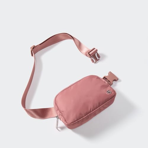 Pander Crossbody Belt Bag for Women and Men, Travel and Everyday Use - color: Mauve