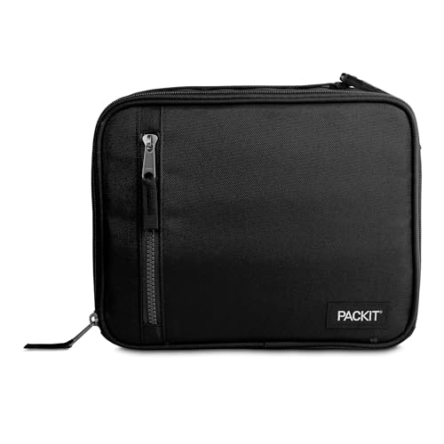 PackIt Freezable Classic Lunch Box, Black - color: Black