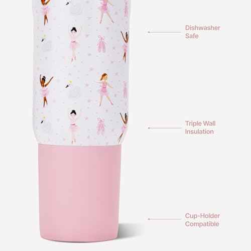 HydroJug Sport 20 oz Insulated Stainless Steel Water Bottle, Ballerina - color: Ballerina, size: 20 Ounces