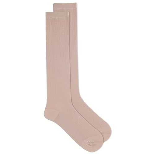 Dr. Scholl's Women's Graduated Compression Knee High Socks - color: Beige (1 Pair), size: 4-10