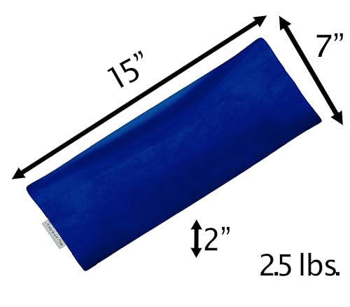 Heat Pack - Microwavable Heating Pads - Microwave Heating Pad for Pain Relief & Comfort - Suitable for The Neck, Back, Shoulders, Hips, Stomach Cramps & More - Neck Heat Wrap - Gift - size: WIDE, style: All Navy Velvet