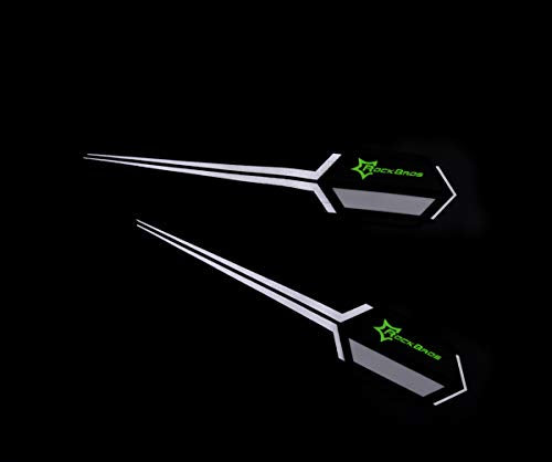 ROCKBROS Bike Pants Strap Bicycle Cycling Pants Cuff Band Reflective Wrist Ankle Bands for Outdoor Sports(2 PCS) Black Silver