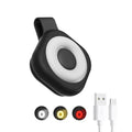 Magnetic Clip Light Rechargeable LED Portable Light with 6 Brightness 3 Color Modes Hands‑Free Silicone Clip On Safety Light for Nurse Night Shift, Walking, Dog Walking, Running, Camping, Emergency - color: Black