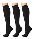 Breslatte Compression Socks for Women Men 15-20 mmHg - color: 3s1 3black, size: Small-Medium