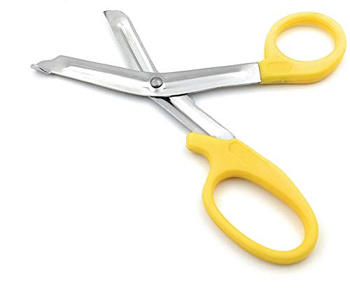 Howies Hockey Tape Scissors - 6” Heavy-Duty Stainless Steel Scissors for Hockey Tape, Athletic Training, Medical Use (Yellow)