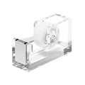 OfficeGoods Acrylic Tape Dispenser, Aesthetic and Compact Design, Silver - color: Silver