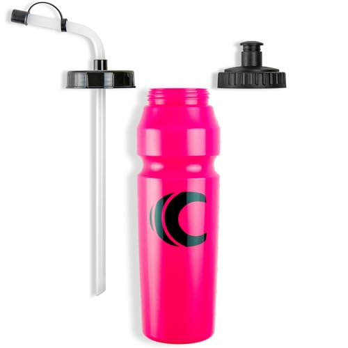 Cannon Sports 1 Liter Sports Water Bottle, 2 Lids, BPA-Free (Pink) - color: Pink