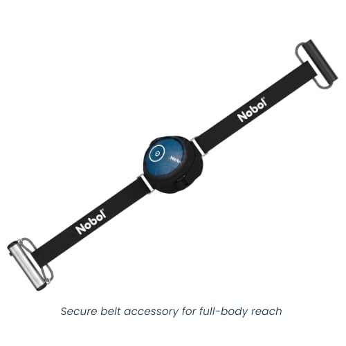 MyoSphere® Vibration Massage Ball & MyoBelt Kit, Portable Muscle Recovery Tool with Bluetooth Belt Remote Deep Tissue Vibration Rechargeable Massager - Nobol Blue - color: Nobol Blue