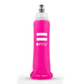 FITLY Soft Flask Running Water Bottle - Collapsible Hydration Flask - color: Pink, size: 10 Ounces