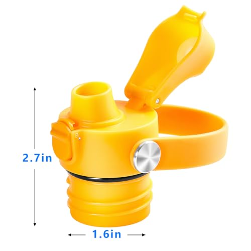 XACIOA Replacement Flip Lid for Hydro Flask Standard Mouth Bottle - color: Yellow