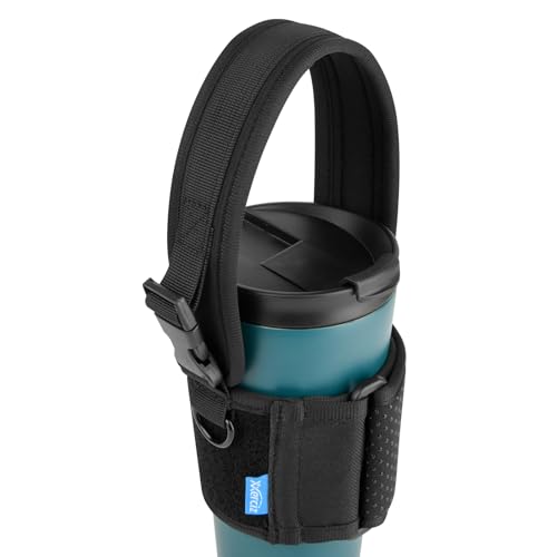 Xxerciz Tumbler Carrier Holder Water Bottle Holder with Adjustable Shoulder Strap Portable Water Bottle Sling for Walking - color: Portable