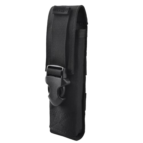 Azarxis Tactical Mini Belt Pouches, Multi-Purpose Small Battery Case Compact Utility EDC Card Slot Holder Waist Bags Military Molle Pack Sundries Storage Pack - color: #03 Black - Style D