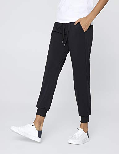 AJISAI Women's Joggers Pants Drawstring Running Sweatpants with Pockets Lounge Wear - color: Black, size: Medium Petite