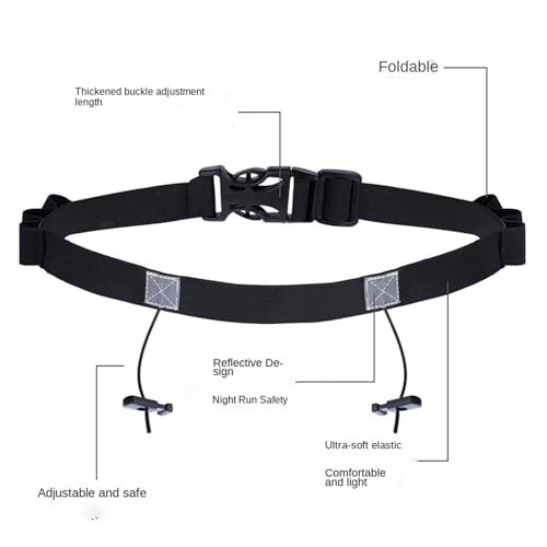Running Belt for Men with 6 Gel Loops Breathable Band