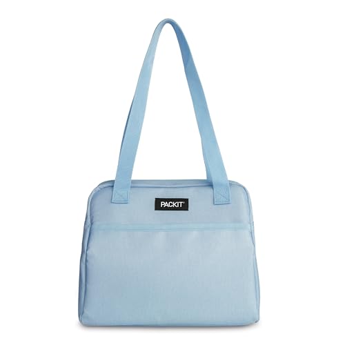 PackIt Freezable Hampton Lunch Bag, Sky Blue - color: Sky Blue