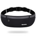 Slim Running Belt, Water Resistant Fanny Pack for Women Men, Black - color: 01-Black