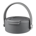 FLORAPELL Lid Compatible with Hydro Flask 12 16 18 20 32 40 OZ Wide Mouth, Flip Lid Replacement Lids with Flex Strap Handle, Leak-Proof Flask Cap for Hydro Flask Coffee Mug - color: Stone