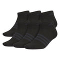 adidas Men's Superlite Low Cut Ankle Socks 6 Pairs - color: Black/Night Grey/3, size: Medium