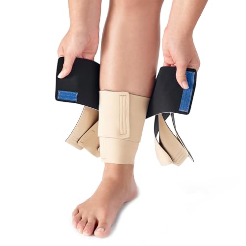 ReadyWrap Calf Compression Sleeve - Adjustable, Breathable - color: Black, size: Large (35 cm)