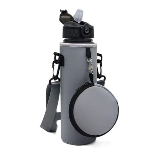 Water Bottle Bag with Headphone Bag Handheld Portable Insulated Water Cup Cover Colorful Earphone Pouch Sports Water Bottle Sleeve Cup