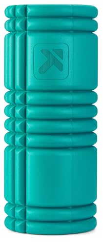 TriggerPoint Grid Patented Multi-Density Foam Massage Roller for Exercise, Deep Tissue and Muscle Recovery - Relieves Muscle Pain & Tightness, Improves Mobility & Circulation (13"), Teal - color: Teal, size: 13 Inch