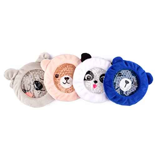 Leonns Kids Ice Packs for Boo Boos | Reusable Gel, Animal Cover, 4-Pack - style: 4-Pack (Panda)