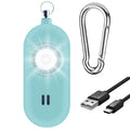 Rechargeable Personal Safety Alarm for Women. 130dB Siren. Ear-Piercingly Loud w/ Flashing LED Strobe Light Siren Keychain (Aqua) - color: Aqua