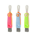 3 in 1 Cup Lid Gap Cleaning Brush Set, 3PCS Multifunctional Bottle Cleaner Bottle Cleaning Brush for Bottle Gaps Home Kitchen Cleaning Tools Mixed Colors - color: Red,green,blue