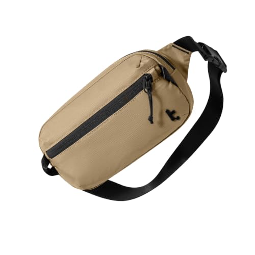 tomtoc 1.5L Sling Bag with RFID Blocking Crossbody Chest Pack for Men Women - color: Khaki, size: 1.5L