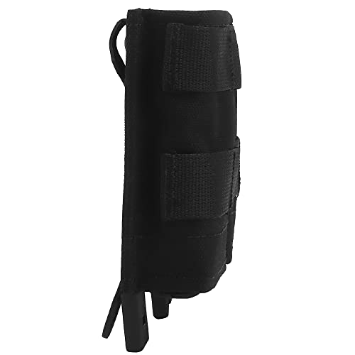Triple Molle Mag Pouch 5.56 Tactical Open Top Magazine Holder Carrier with Quick Release Magazine Pouch Insert - color: BK