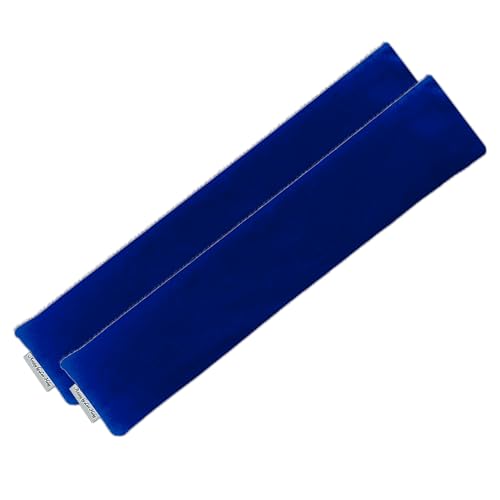 Heat Pack - Microwavable Heating Pads - Microwave Heating Pad for Pain Relief & Comfort - Suitable for The Neck, Back, Shoulders, Hips, Stomach Cramps & More - Neck Heat Wrap - Gift - size: LONG, style: All Navy Velvet