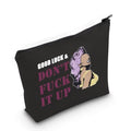MNIGIU RP Fan Gift Drag Race Cosmetic Bag Good Luck & Don't Fck It up Makeup Zipper Pouch for Drag Queen Fans (Good Black Bag)