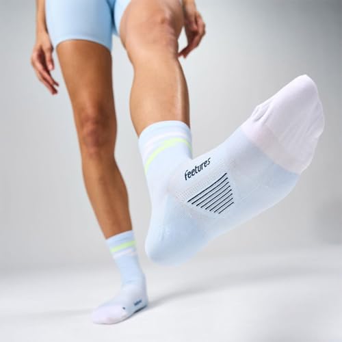 Feetures Elite Light Cushion Mini Crew Sock - color: Day Track (1 Pair), size: Large