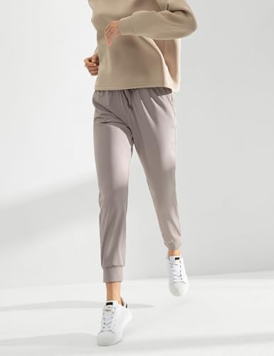 AJISAI Women's Joggers Pants Drawstring Running Sweatpants with Pockets Lounge Wear - color: Cloud, size: Large