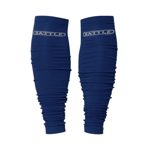 Battle Sports Long Scrunch Football Sock Sleeve, Men, Boys - color: Navy