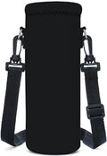 Neoprene Water Bottle Carrier Bag with Adjustable Strap, Insulated Bottle Holder for 24oz Bottles, Lightweight & Washable Bottle Sling for Walking, Hiking, Gym - color: XM-SHT-001