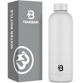 Stainless Steel Insulated Water Bottle no straw for Travel, Gym, 23oz, White - color: White, size: 23 Ounces