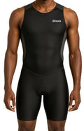 Wixen Men's Performance Triathlon Suit Sleeveless Tri Suit Padded Quick Dry Run Swim Bike - color: Gray, size: Small