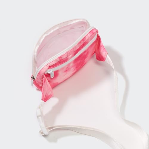 Pander Belt Bag Large 2L, Nylon Fanny Pack Purse for Women and Men with Adjustable Strap - color: Cloud Pink