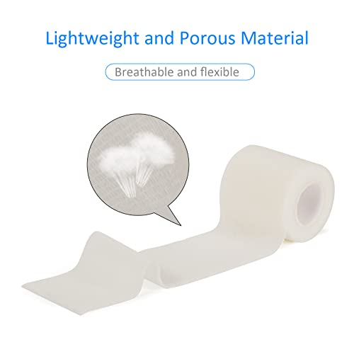 24Pcs Self Adherent Cohesive Bandages Wrap Self Adhesive 2 in White - color: White, size: 24Pcs