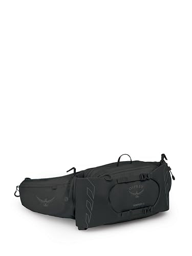 Osprey Tempest 6L Women's Lumbar Hiking Waist Pack - Fanny Pack with Water Bottle Holders - color: Black/Coal Grey, style: 6l (Extended Fit)